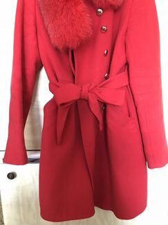 Драповое утеплённое пальто демисезонное