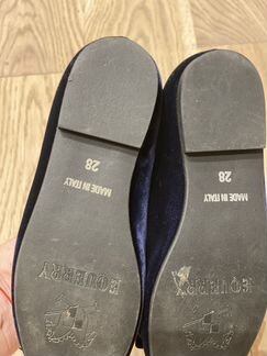 Туфли для девочки темно синие 28 размер