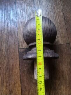 Шар для столба с ножкой(балясины), сосна