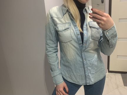 Джинсовая рубашка Tommy Hilfiger оригинал р-р M