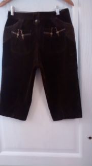 Бриджи вельветовые новые, стильные. Корея