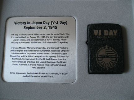 Zippo 60th Anniversary WW2 VE & VJ Day Set, new