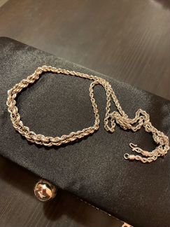 Колье цепочка женская серебро
