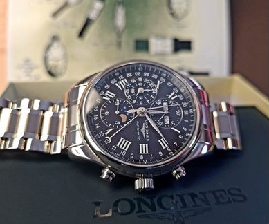 Longines Master, chronograph&moon, new