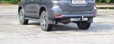 Фаркоп на Тойота Фортунер 2016, хром балка, шар E