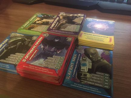 Карточки трансформеры прайм 139 штук