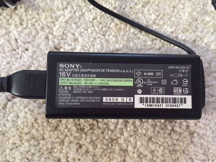 Блок питания адаптер sony 16v, VGP-AC16v13