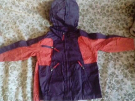 Жилетка меховая и куртки-ветровки (5 лет, 122-128)