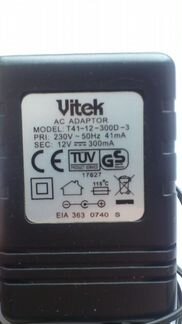 Блок питания 12V 300мА