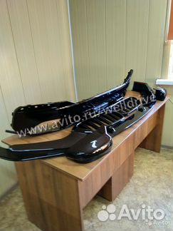 Диффузор сплиттер крышки решетки BMW G30 черные