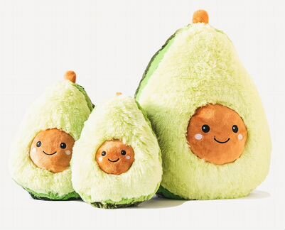 Новая Мягкая плюшевая игрушка Большое Авокадо 80см