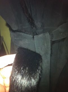 Пальто жен замша