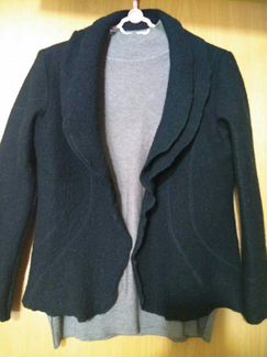 Кардиган пиджак валяная шерсть