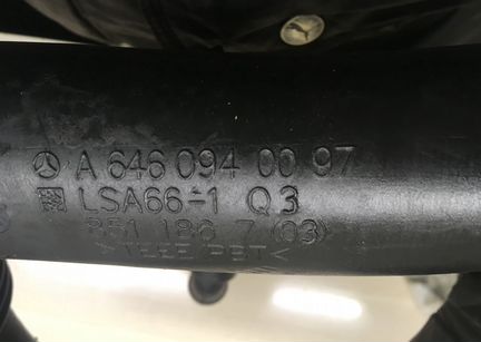 Патрубок системы EGR Mercedes Om611