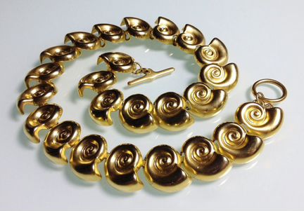 Винтажное колье Anne Klein с ракушками. США 1980-е