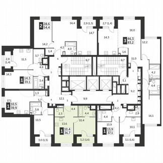 1-к квартира, 36.7 м², 7/34 эт.