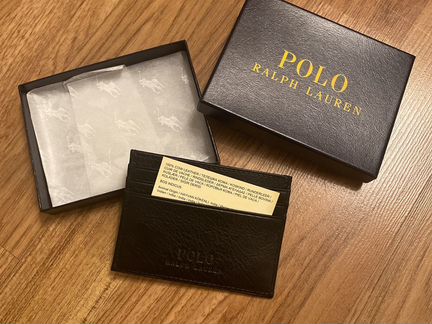Визитница из натуральной кожи Polo Ralph Lauren