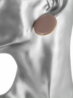 Серьги Розовые круги