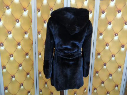 Шуба норковая 44-46 С капюшоном