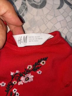 Платье h&m для девочки 98см