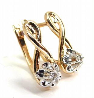 Золотые серьги 