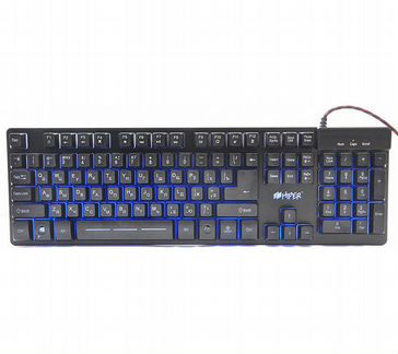 Игровая клавиатура hiper genome GK-3 чёрная (104кл