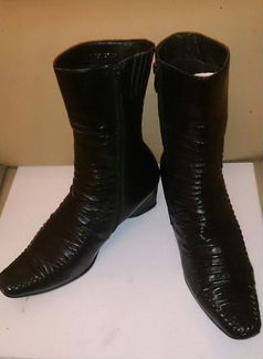 Сапоги кожаные весна-осень. Размер 39