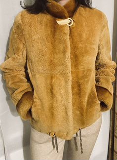 Шуба из стриженого бобра