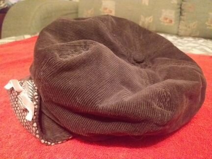 Кепка на девочку 5-12 лет.Новая.Вельвет.Теплая