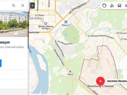 Станция зональная томск карта
