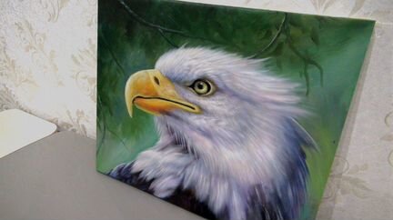 Белый орел (Орлан), 50х60см, холст, масло,художник