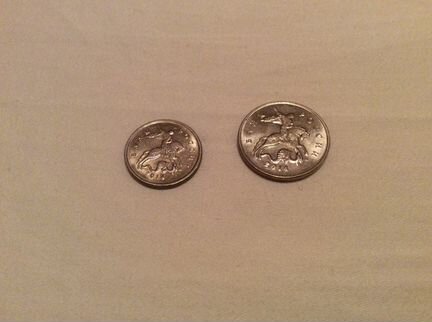 5 и 1 копеек 2014г присоединения Крыма