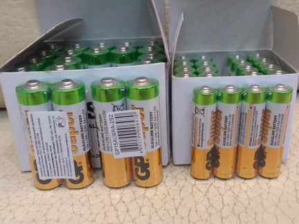 20 батареек AA GP Super alkaline