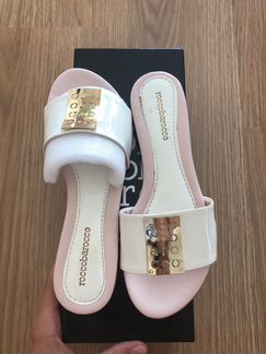 Кожаные босоножки (шлепки) r.barocco