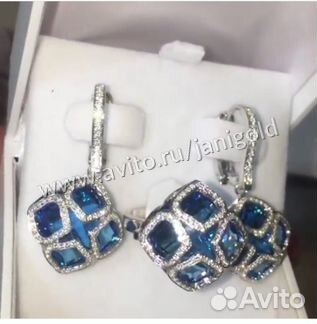 Золотой женский комплект шопард с бриллиантами