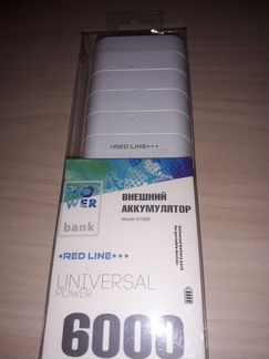 Новый Внешний аккумулятор Red Line S7000 6000mAh