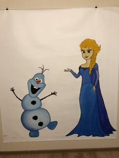 Баннер фотозона холодное сердце