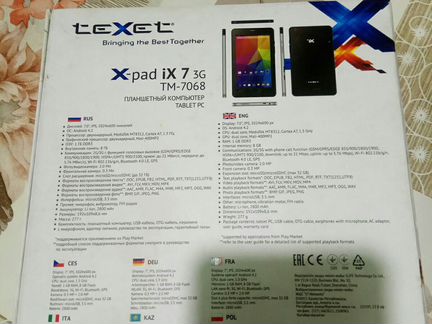 Планшет Texet X-pad ix 7 3G