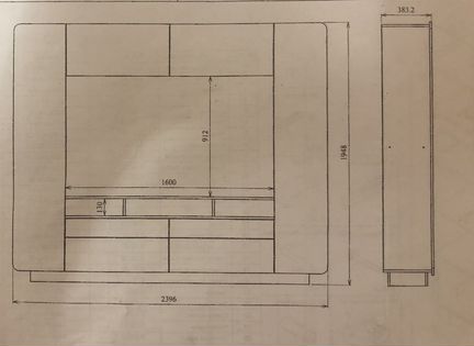 Стенка белая Нео
