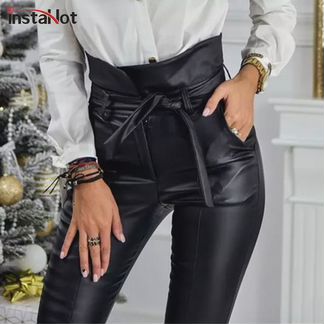 Новые брюки кожа искусственная 44-46 р