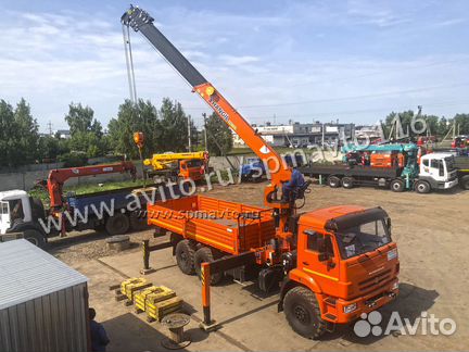Камаз-43118 с манипулятором Хангил