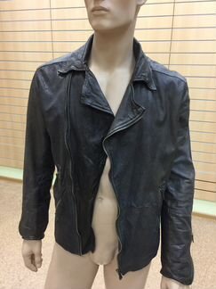 Emporio Armani кожаная куртка- райдер