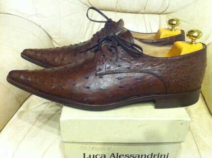 Туфли Luca Alessandrini из кожи страуса