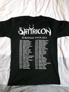 Футболка новая Satyricon 2013 tour
