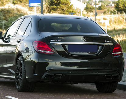 Насадки глушителей черные Mercedes C 205 63 AMG