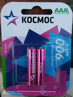 NiMH аккумулятор ааа Космос 900мА/ч 1,2В