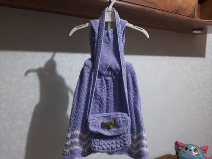 Вязаные юбка и сарафан детские