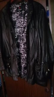 Куртка кожаная. большой рост и длинные руки