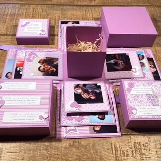 Открытка-коробочка с вашими фотографиями