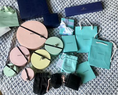 Ювелирные коробочки Tiffany&Co, Tous, Bulgari,Frey
